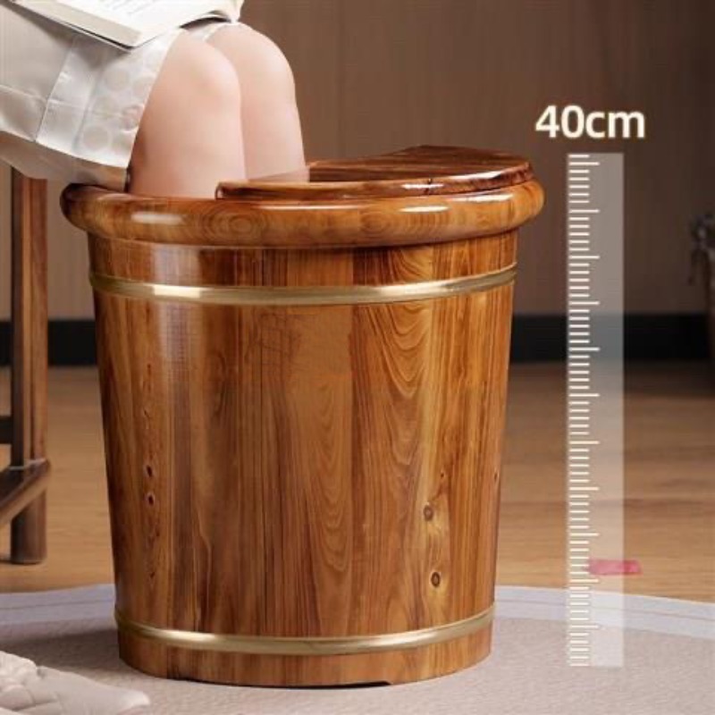 Wooden Foot Soaking Bucket, So - Spa & Wellness Retreat ulasan dan harga