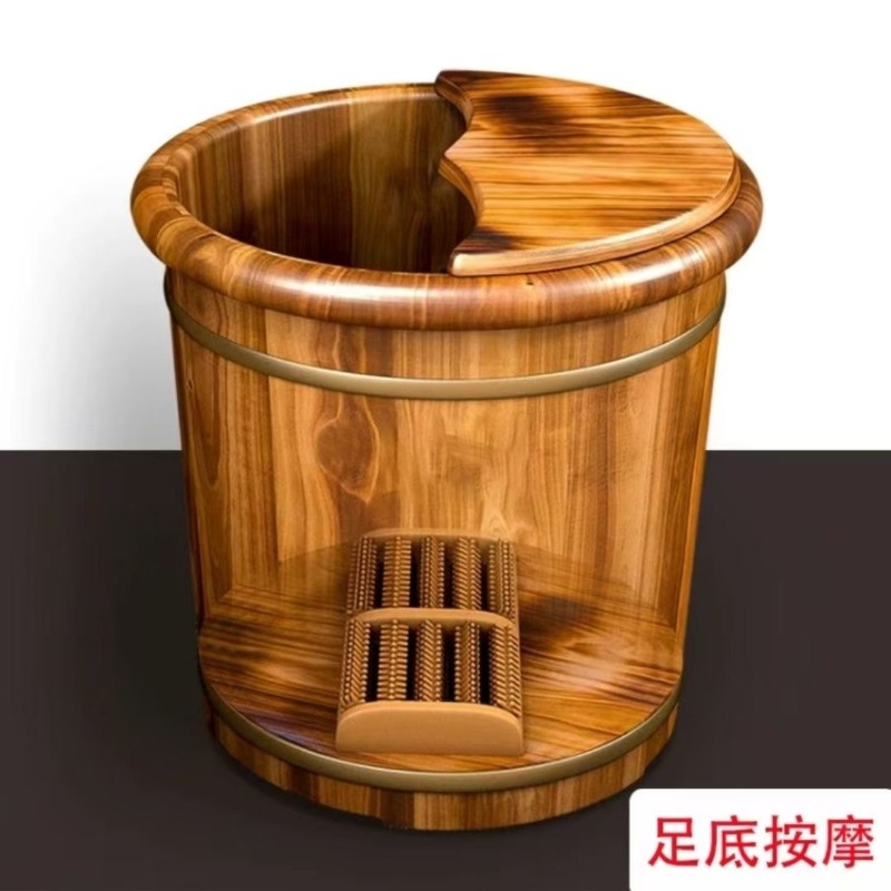 Wooden Foot Soaking Bucket, So - Spa & Wellness Retreat ulasan dan harga
