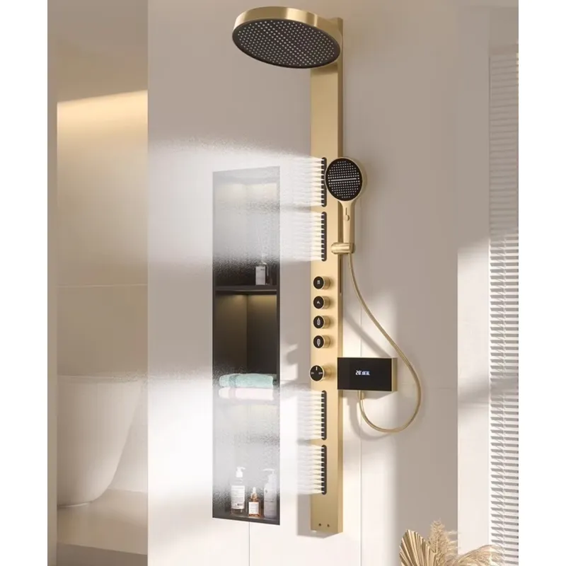 Brass Rainfall Shower Panel Se - Spa & Wellness Retreat ulasan dan harga